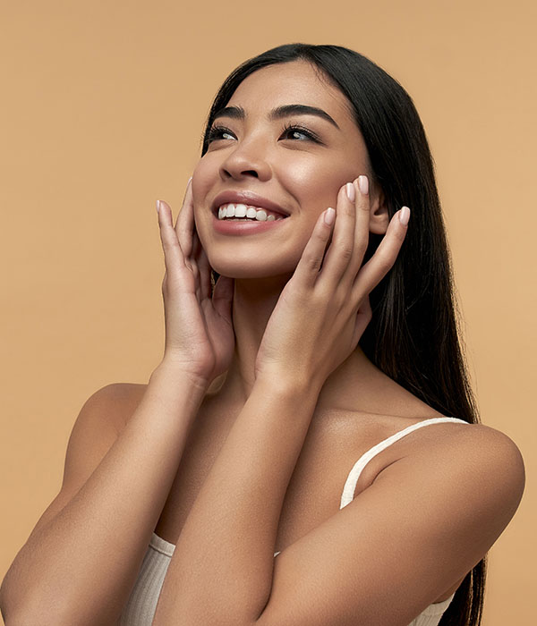 Beauty woman on background