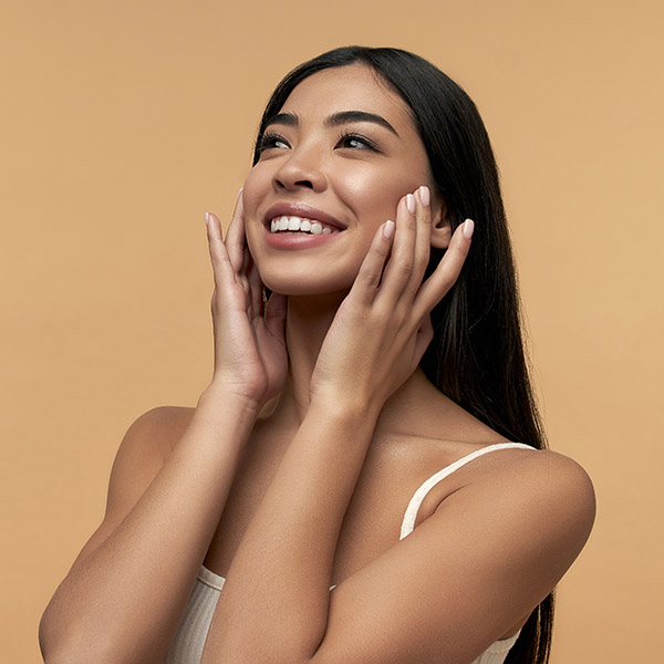 Beauty woman on background