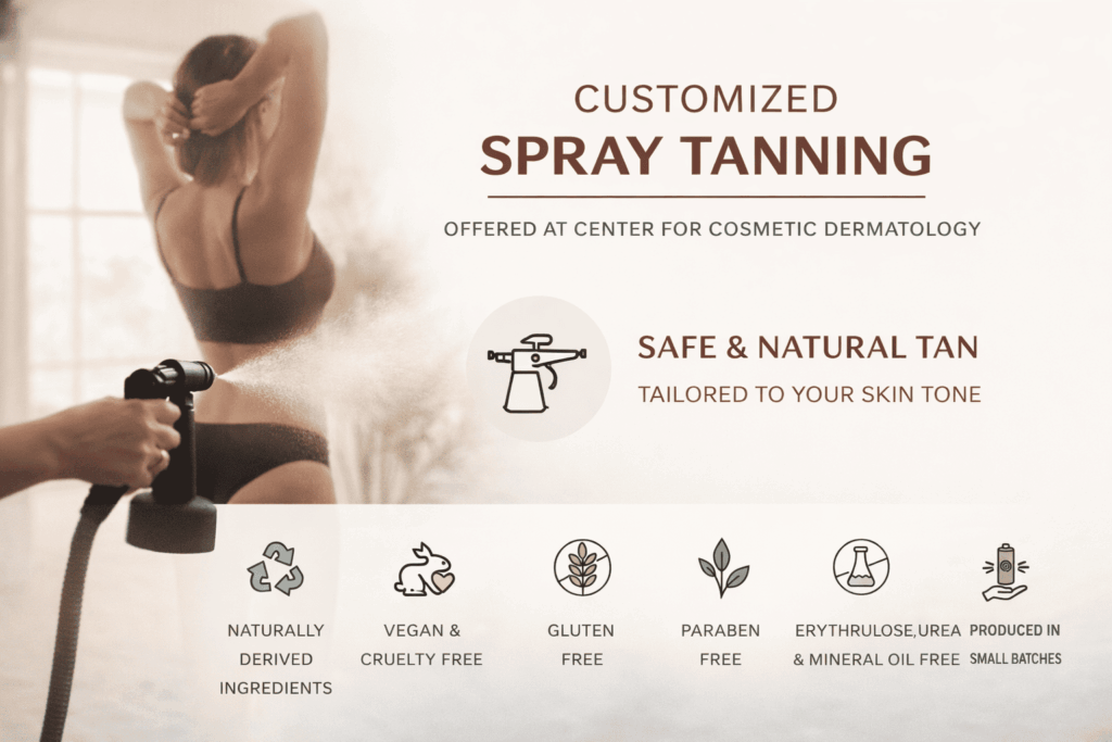 Custom spray tan banner